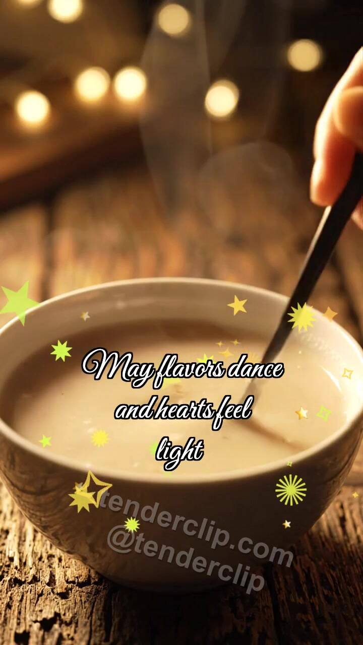 Animated greeting card about Enjoy your meal: Soup Draws Heart