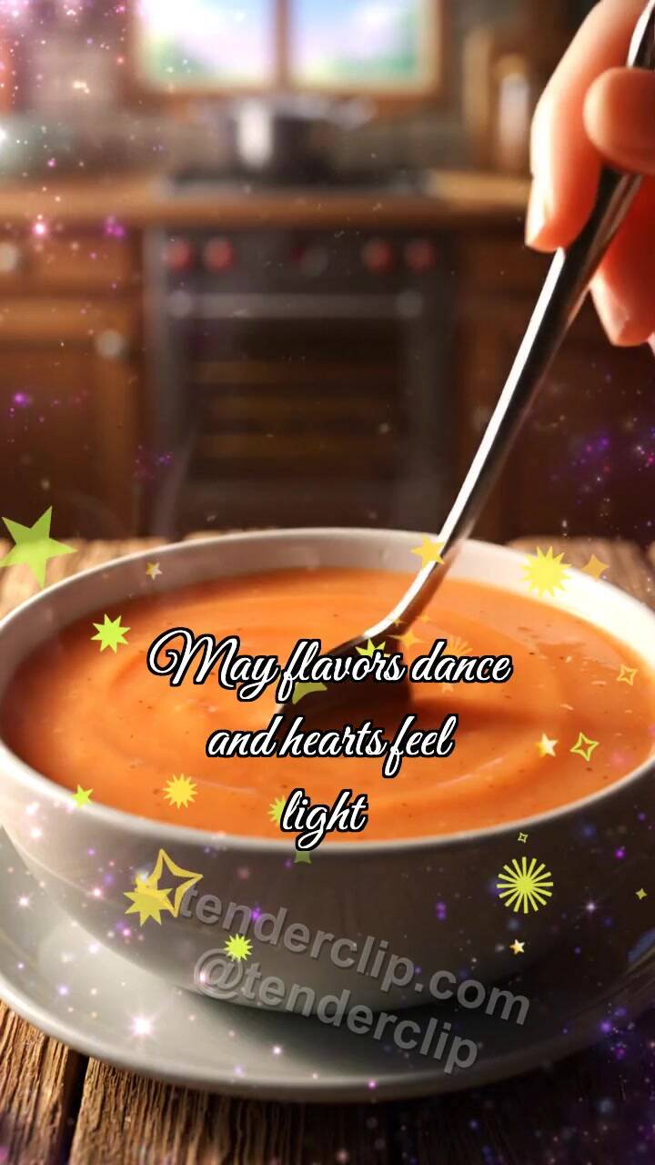 Animated greeting card about Enjoy your meal: Soup Draws Heart