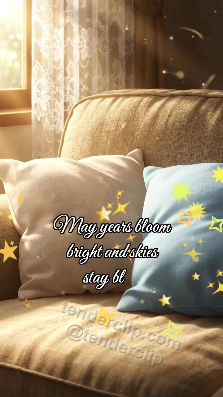 Animated greeting card about Happy anniversary: Pillows Meet Dawn