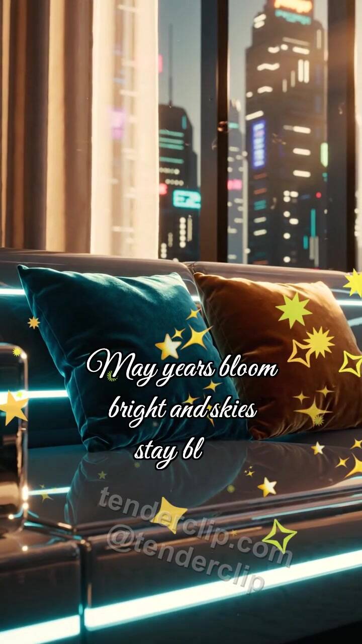 Animated greeting card about Happy anniversary: Pillows Meet Dawn