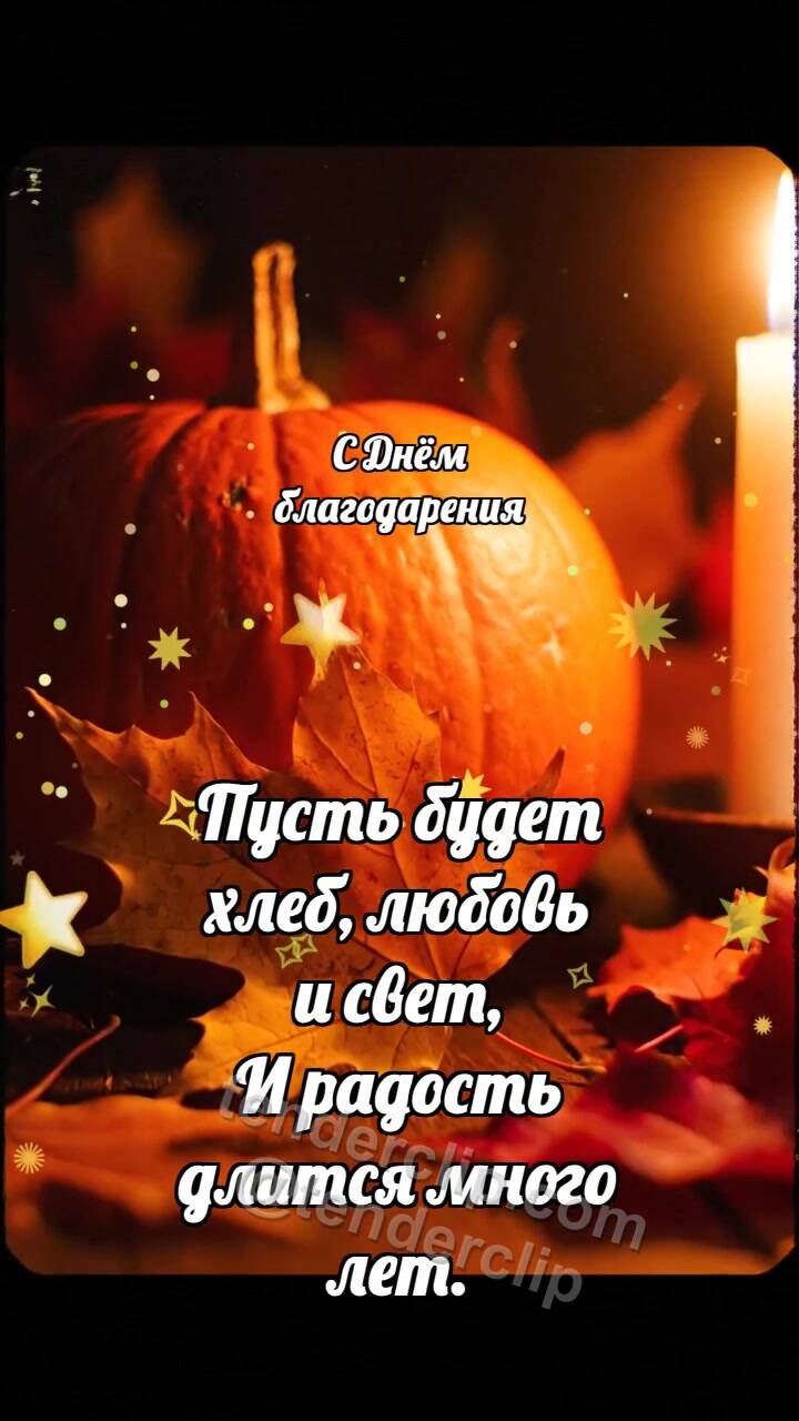 С Днём благодарения: Тыква делится теплом