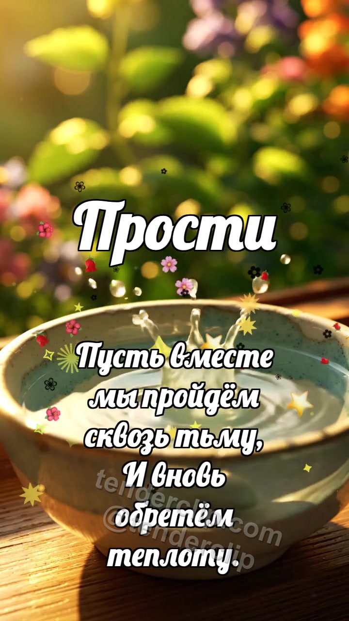 Прости: Камешек отпускает волну