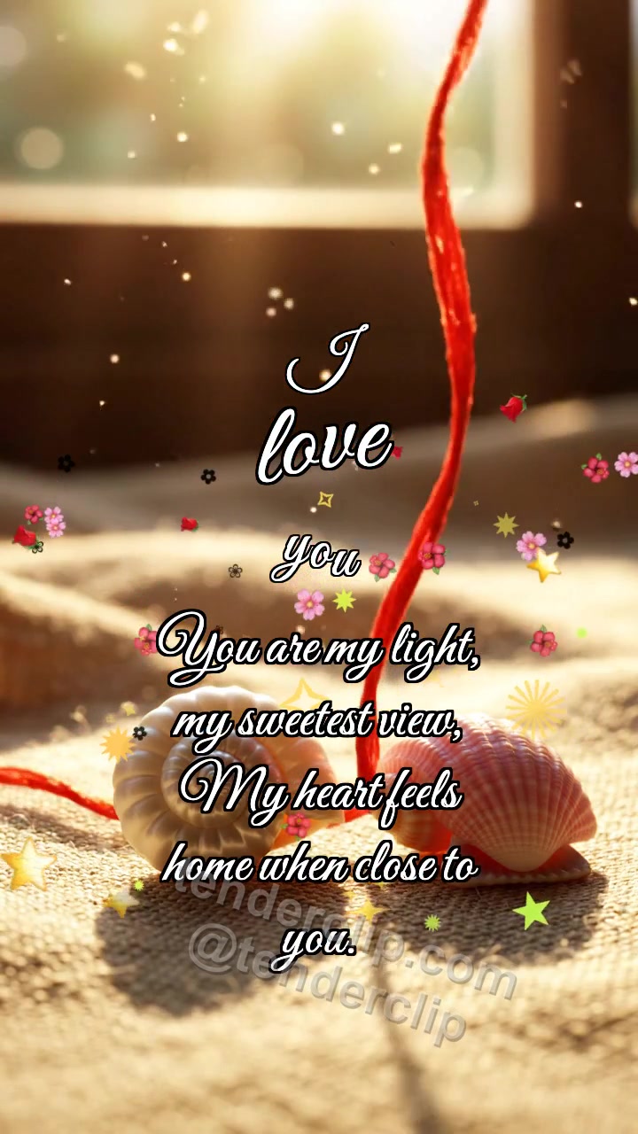 I love you: Thread Links Shells
