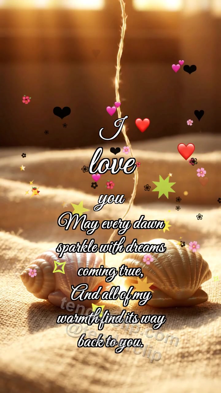 I love you: Thread Links Shells