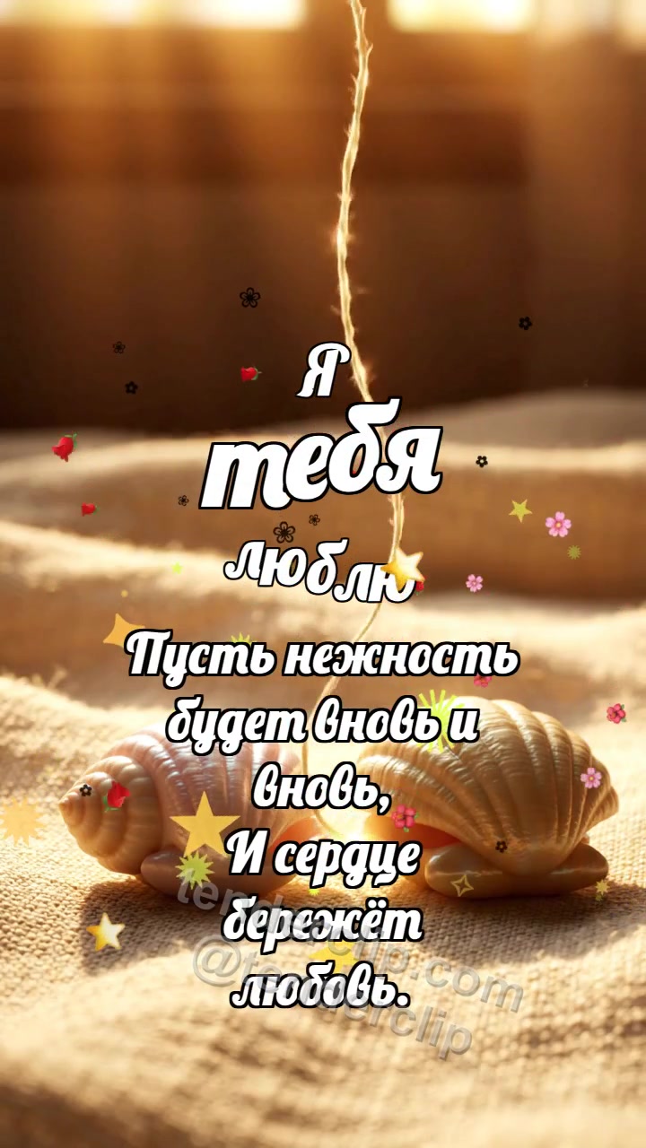 Я тебя люблю: Нить соединяет ракушки