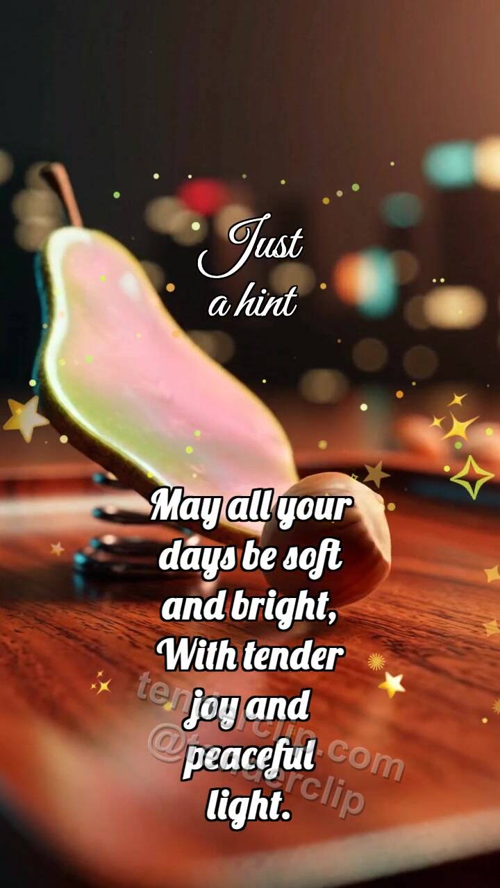 Animated greeting card about Just a hint: Pear Springboard Offers Nut