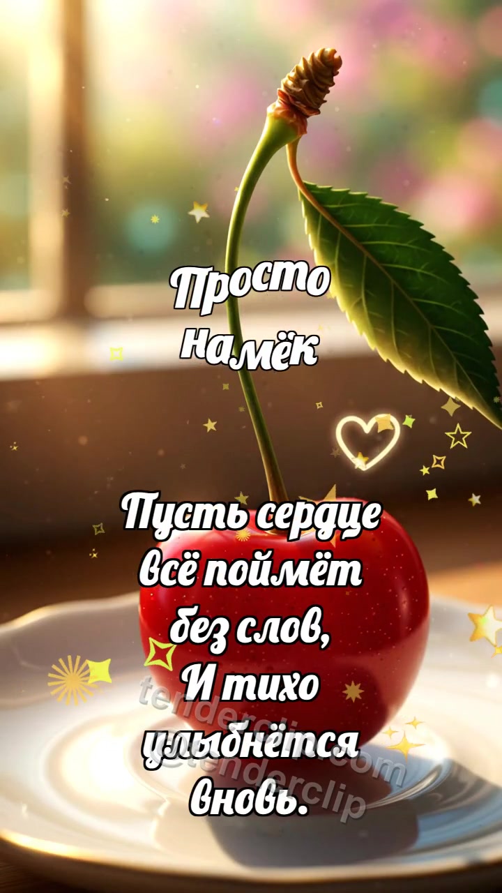 Просто намёк: Вишня качает сердечко