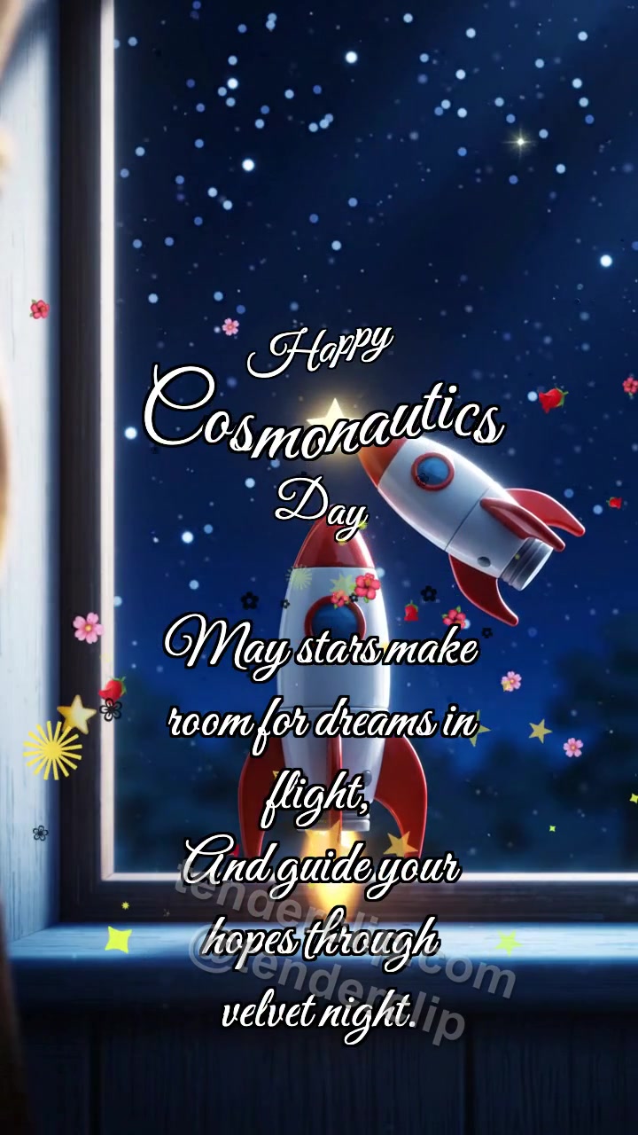Happy Cosmonautics Day: Rocket Touches Star