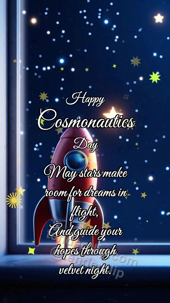 Happy Cosmonautics Day: Rocket Touches Star