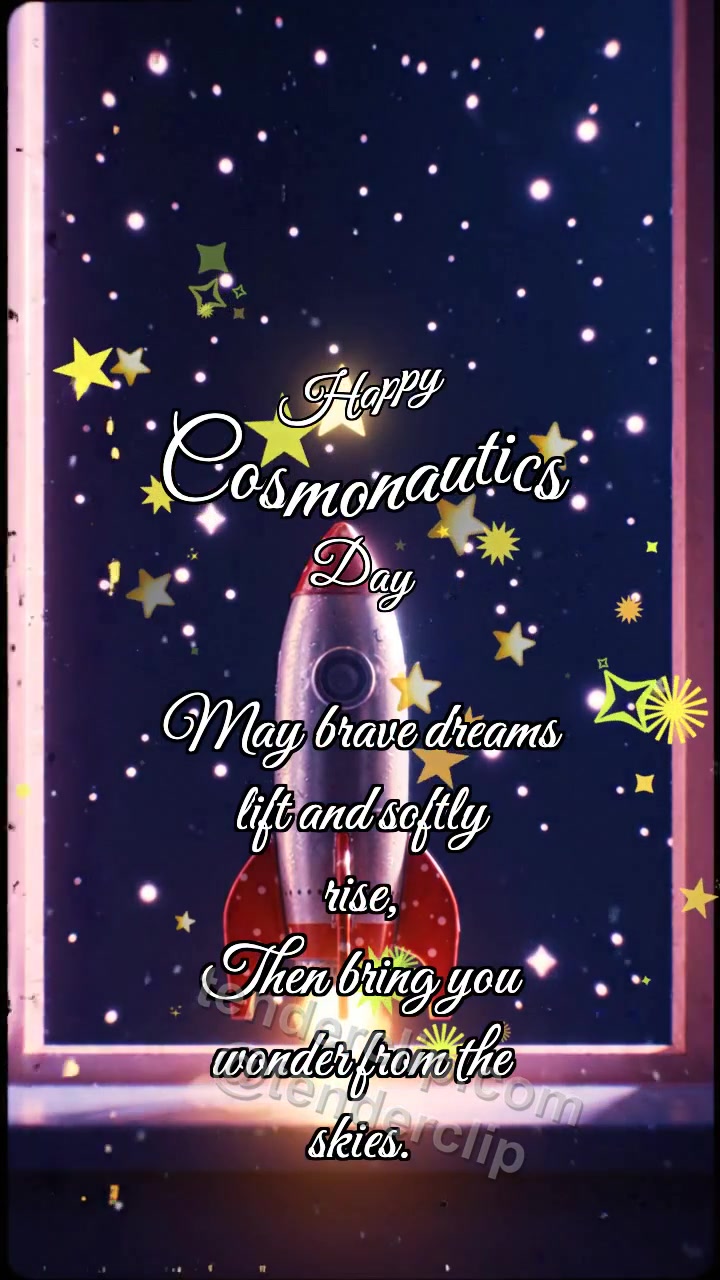 Happy Cosmonautics Day: Rocket Touches Star