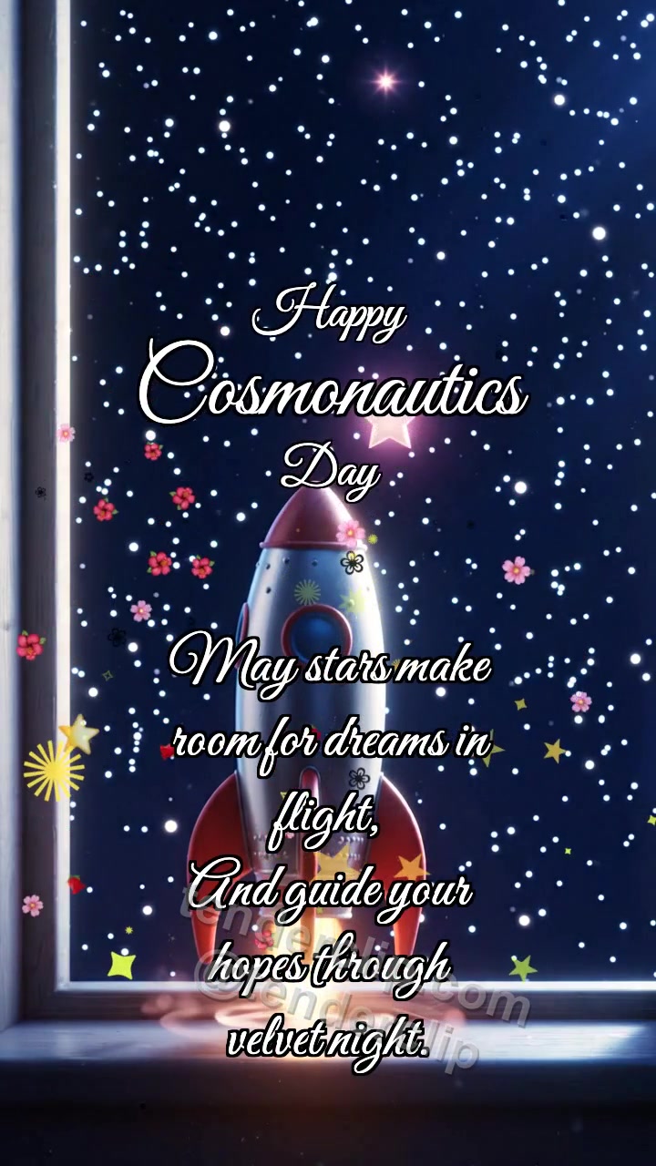 Happy Cosmonautics Day: Rocket Touches Star