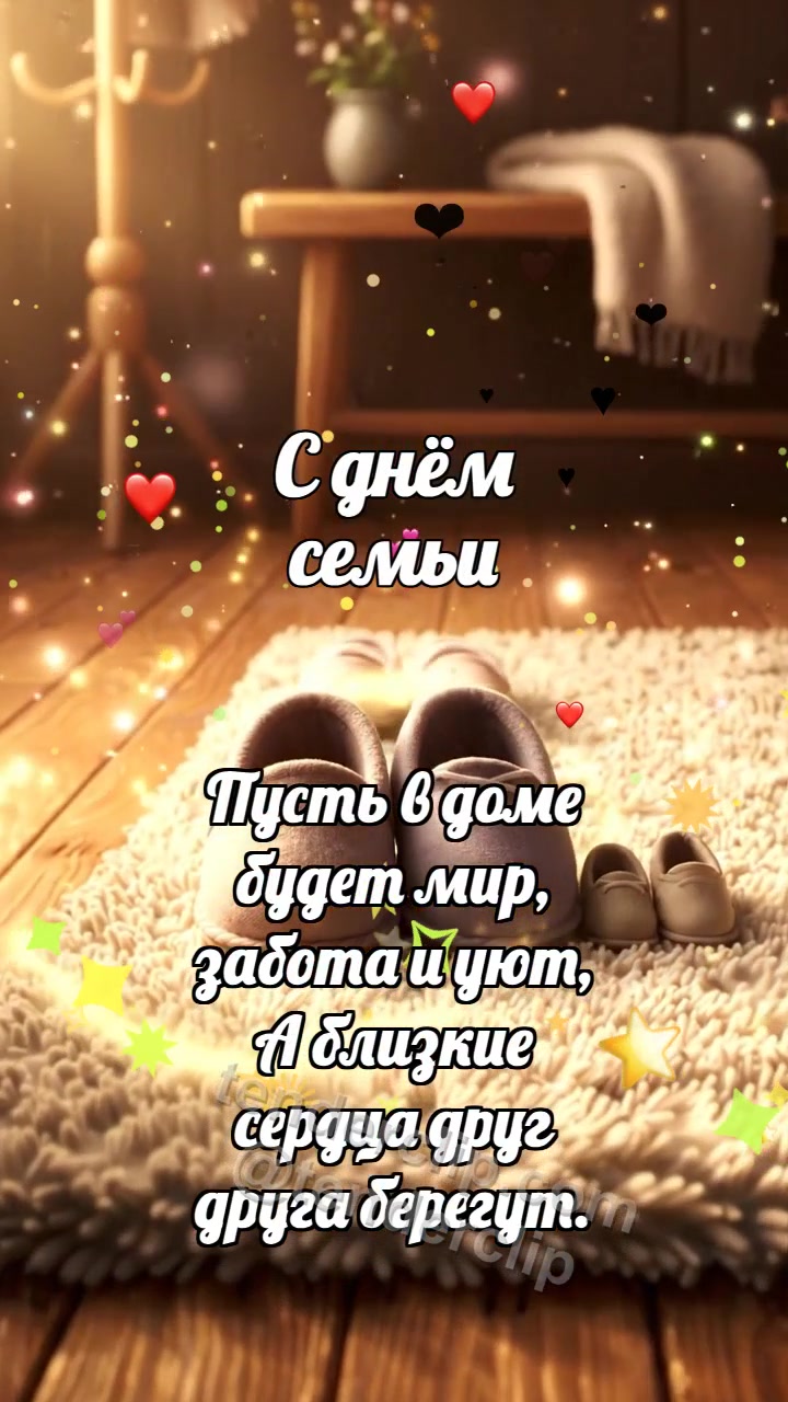 С днём семьи: Тапочки собираются вместе