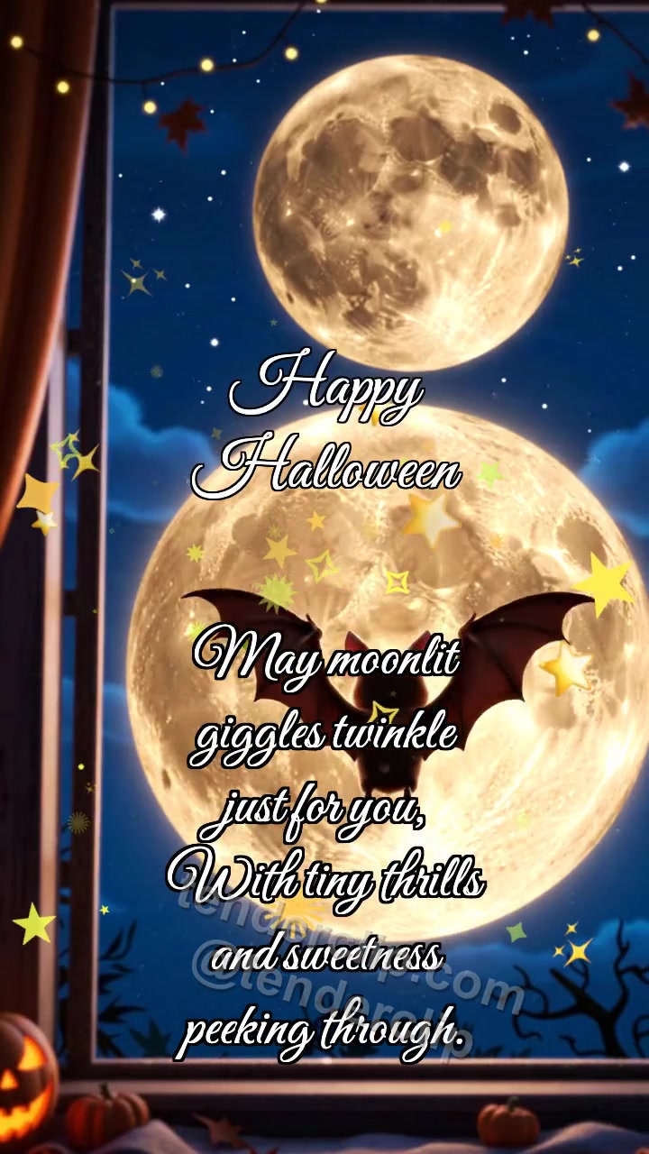 Happy Halloween: Bat Hides Moon