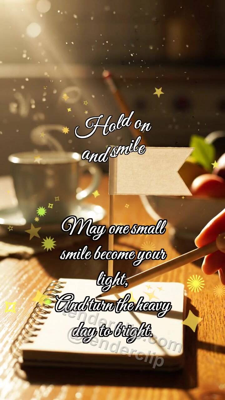Hold on and smile: Pencil Raises Flag