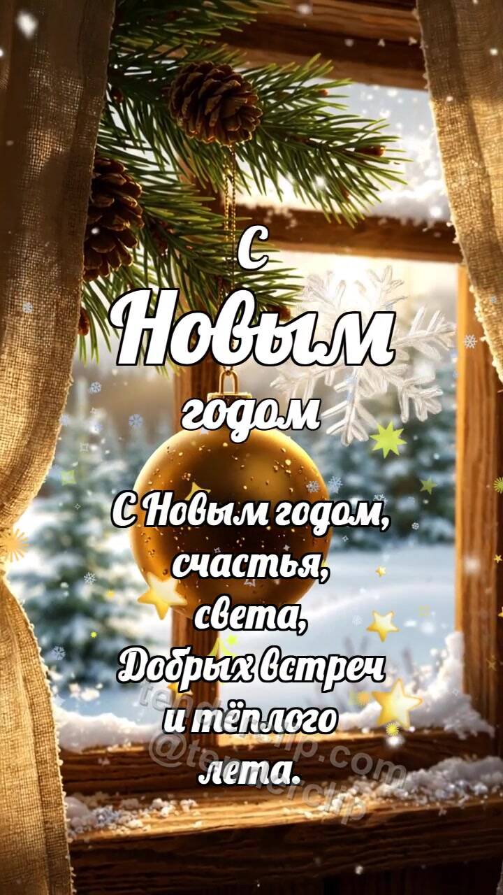 С Новым годом: Шарик ловит снежинку