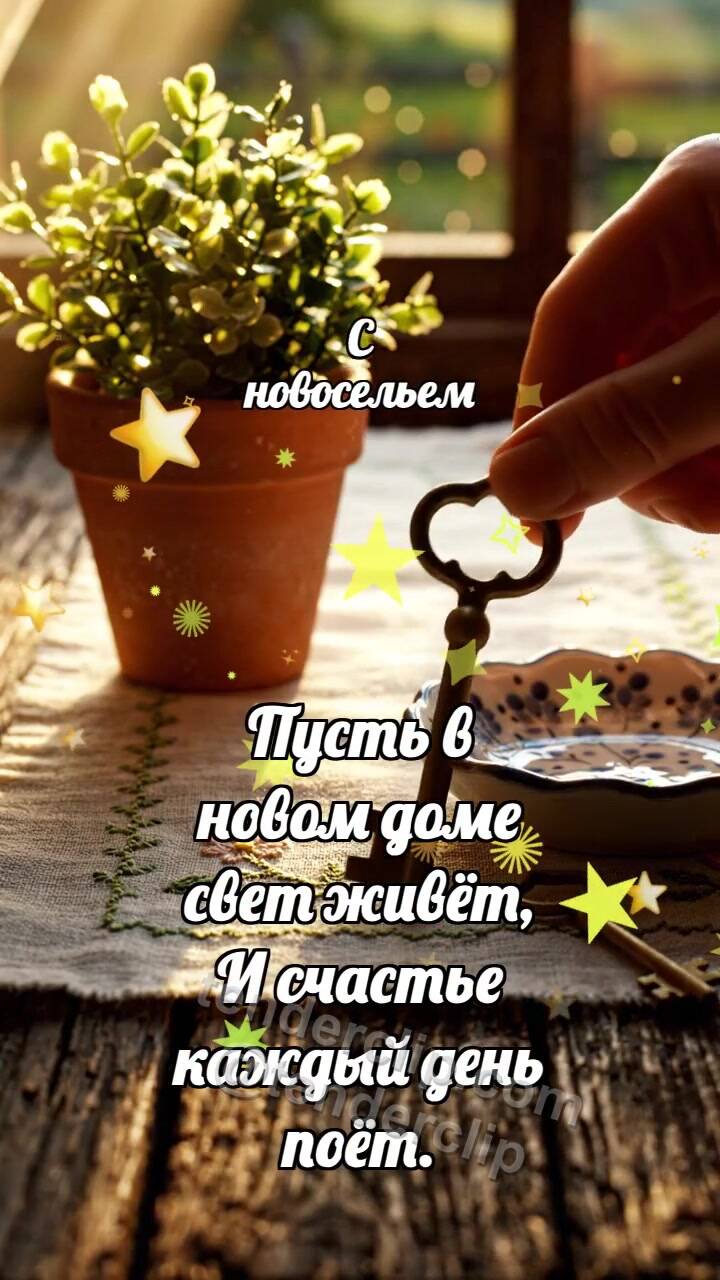 С новосельем: Ключ согревает дом