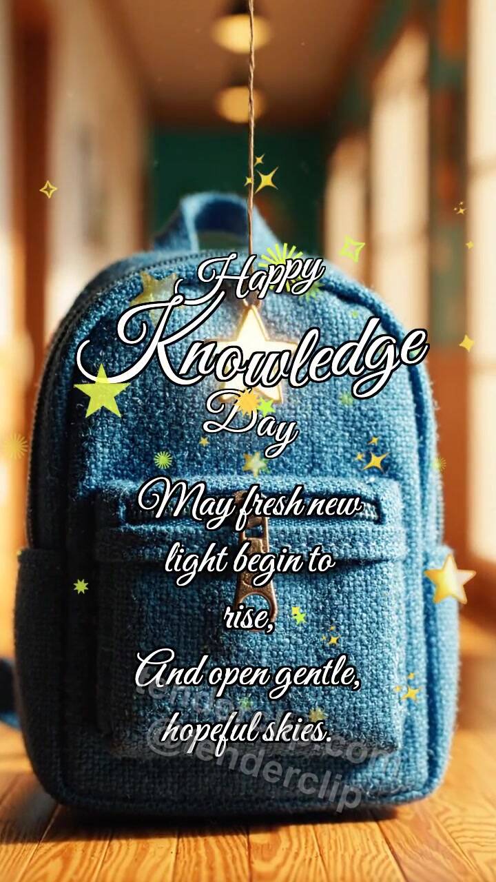 Happy Knowledge Day: Backpack Catches Star