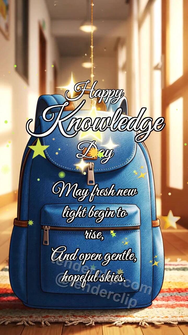 Happy Knowledge Day: Backpack Catches Star