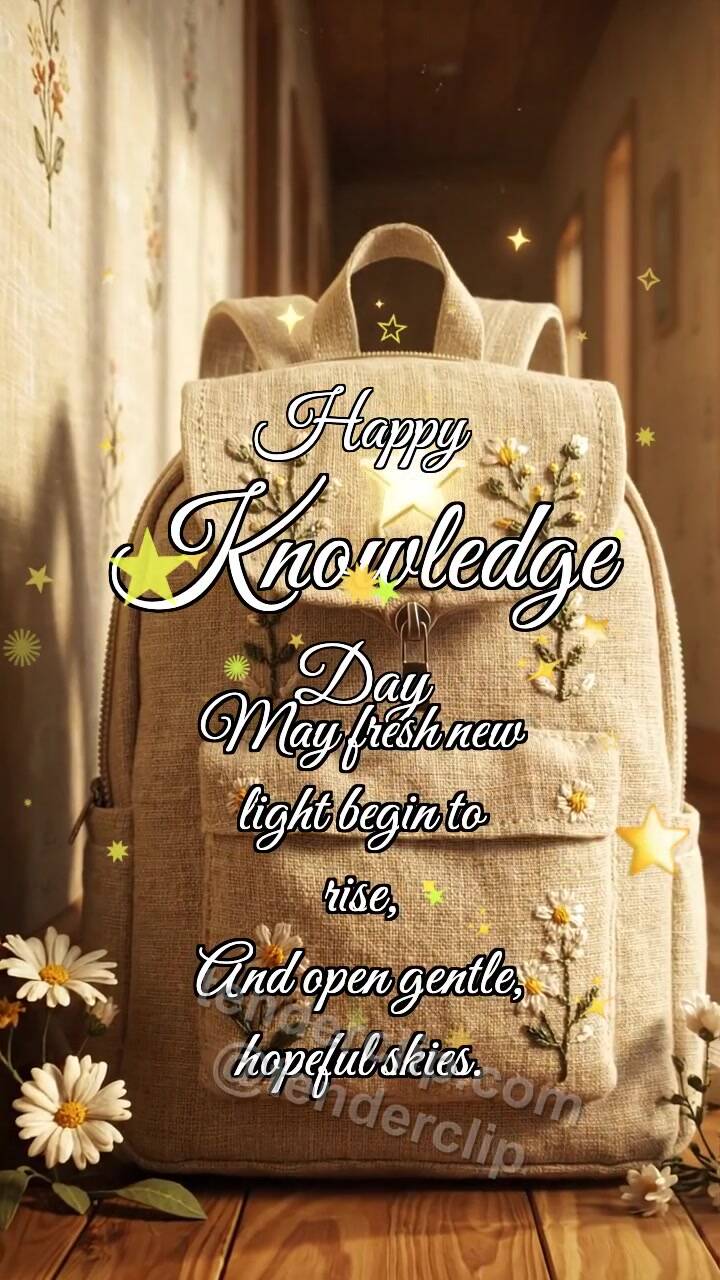 Happy Knowledge Day: Backpack Catches Star