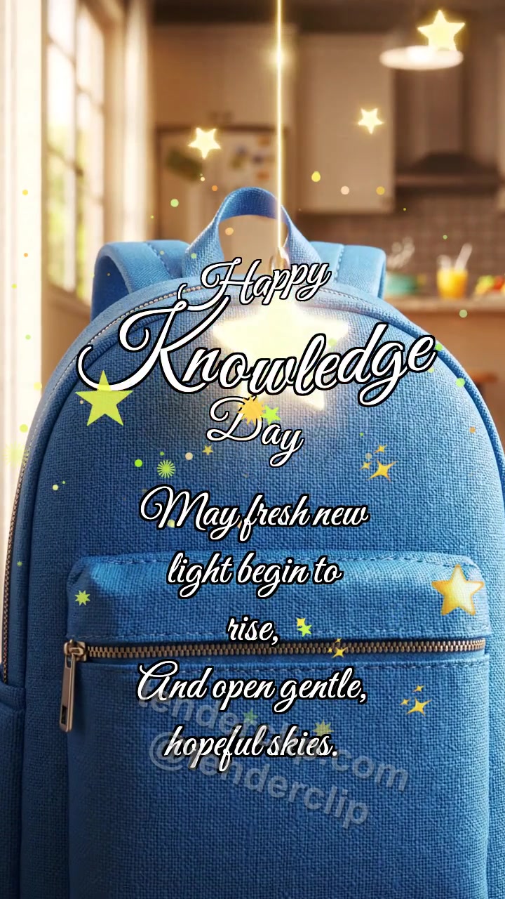 Happy Knowledge Day: Backpack Catches Star