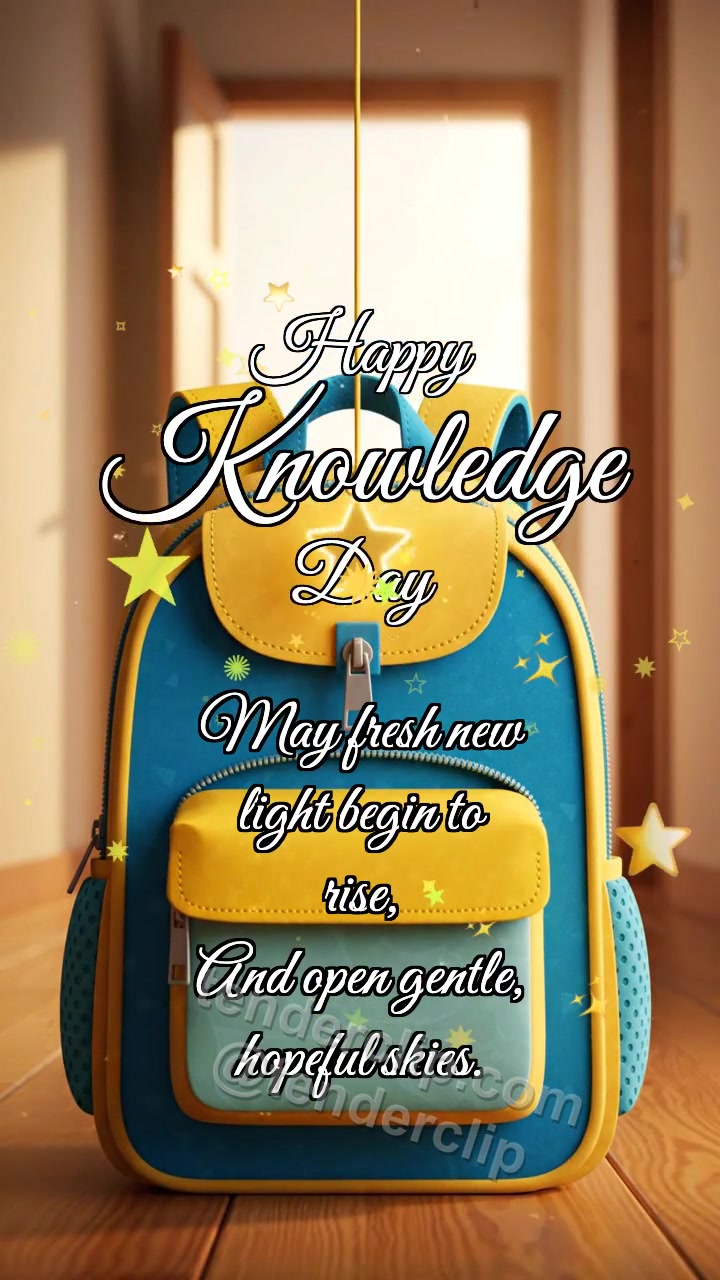 Happy Knowledge Day: Backpack Catches Star