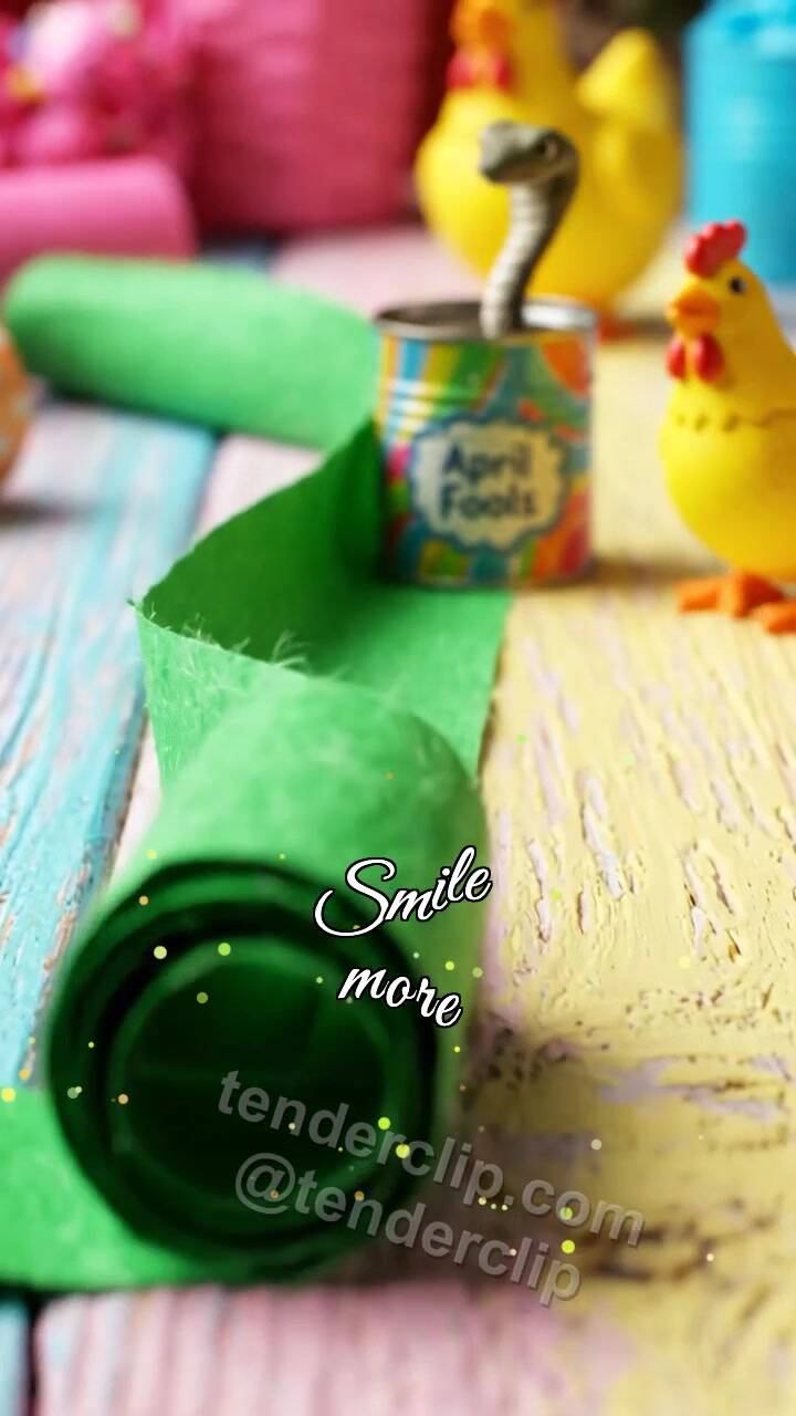 Animated greeting card about Smile more: paper path leads to the symbol