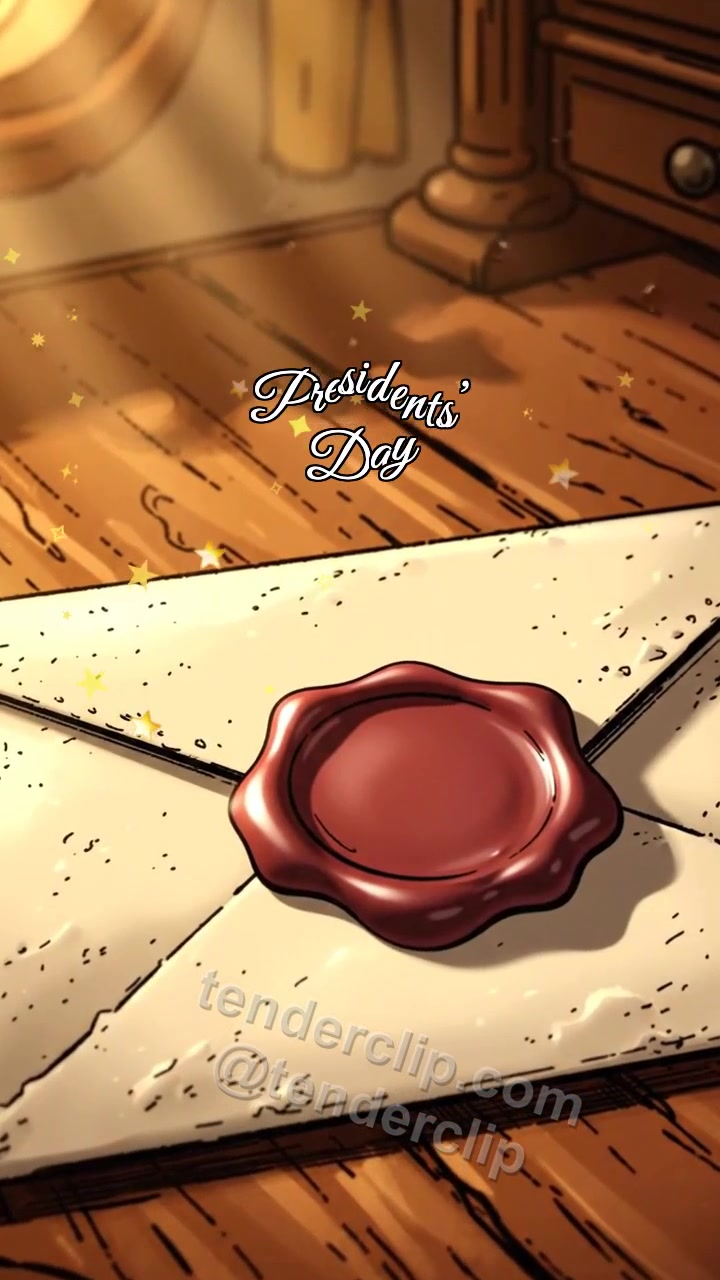 Animated greeting card about Presidents’ Day: Wax Seal Softens