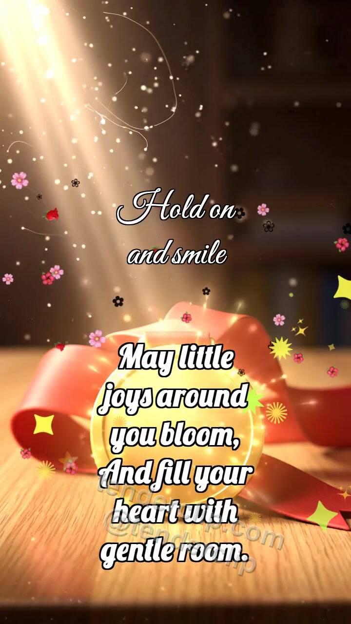 Animated greeting card about Hold on and smile: Medal Catches Sunbeam