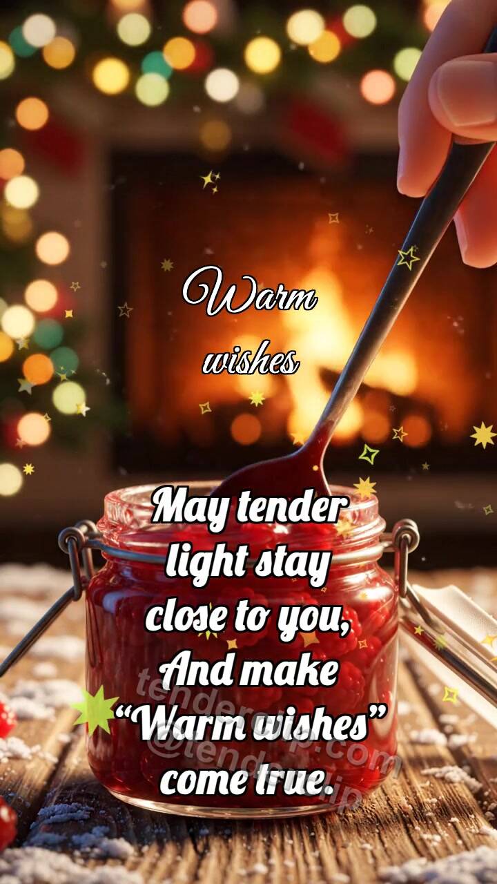 Animated greeting card about Warm wishes: Jam Glows Spoon