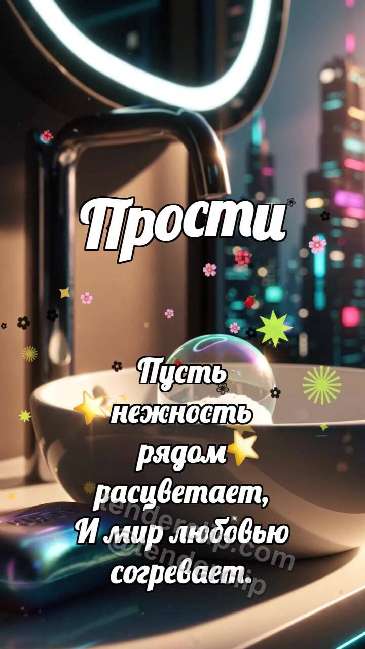 Анимационная открытка на тему Прости: Мыло смывает пятнышко