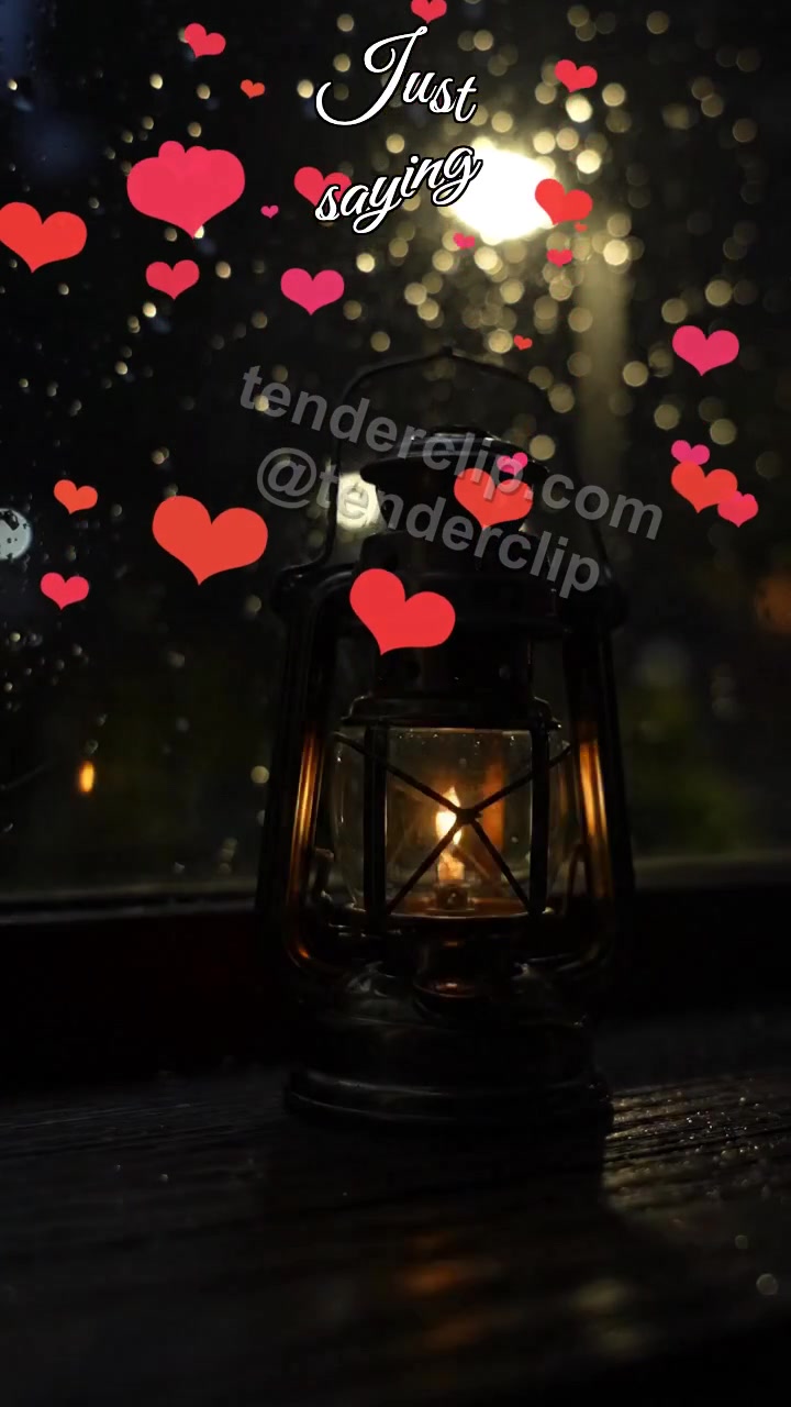 Animated greeting card about Just saying: lantern gives a wink