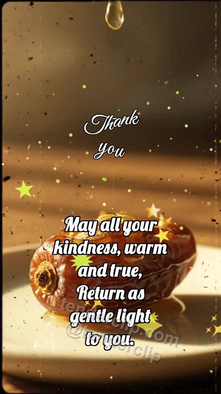 Animated greeting card about Thank you: Date Shares Sweetness