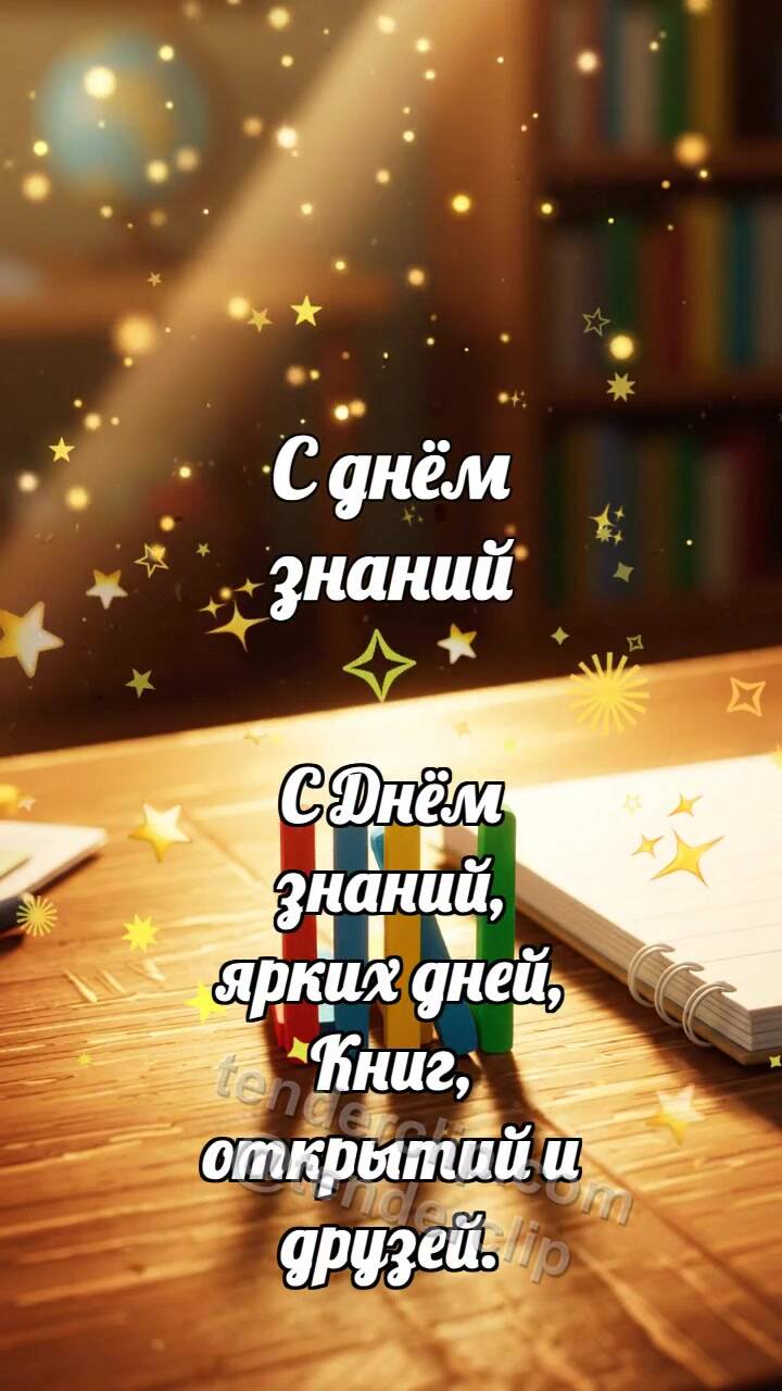 Анимационная открытка на тему С днём знаний: Счётные палочки ловят луч