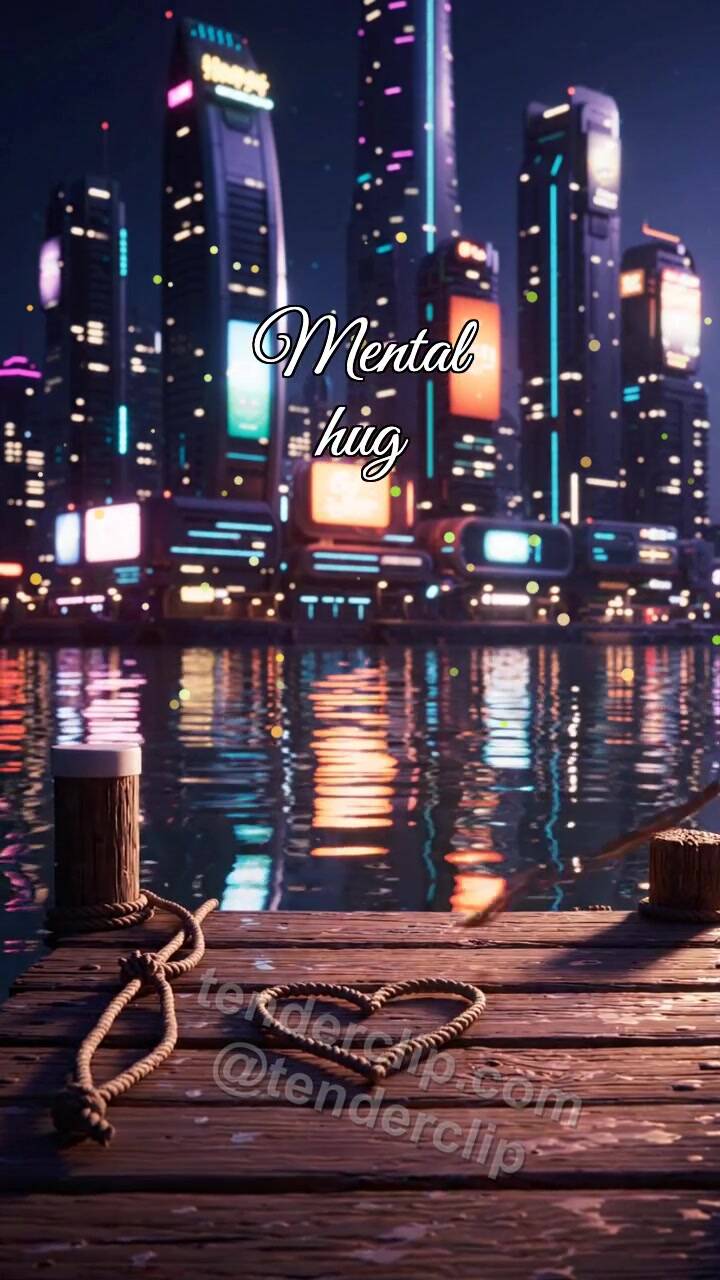 Animated greeting card about Mental hug: Dock Waits Quietly