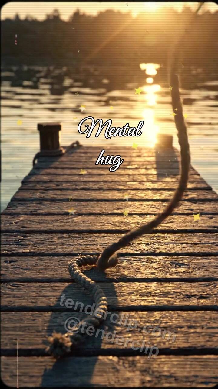 Animated greeting card about Mental hug: Dock Waits Quietly