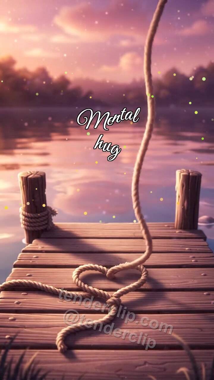 Animated greeting card about Mental hug: Dock Waits Quietly