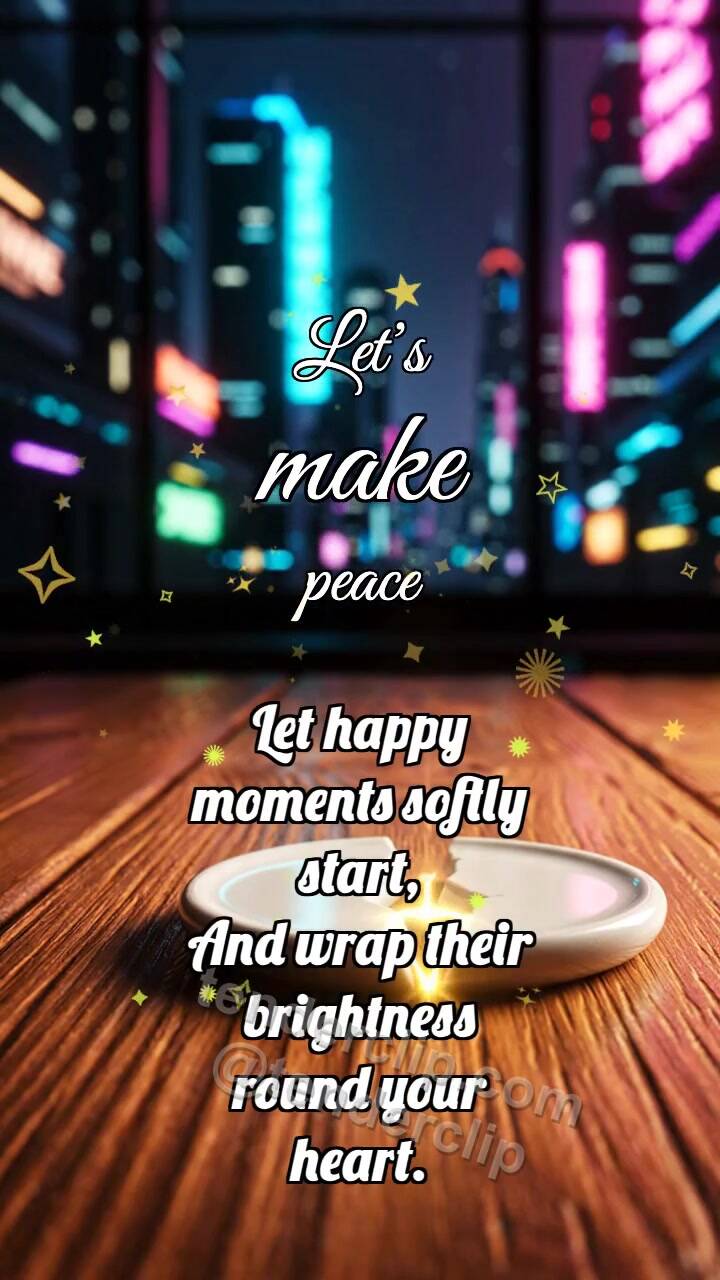 Animated greeting card about Let’s make peace: Ceramic Pieces Rejoin