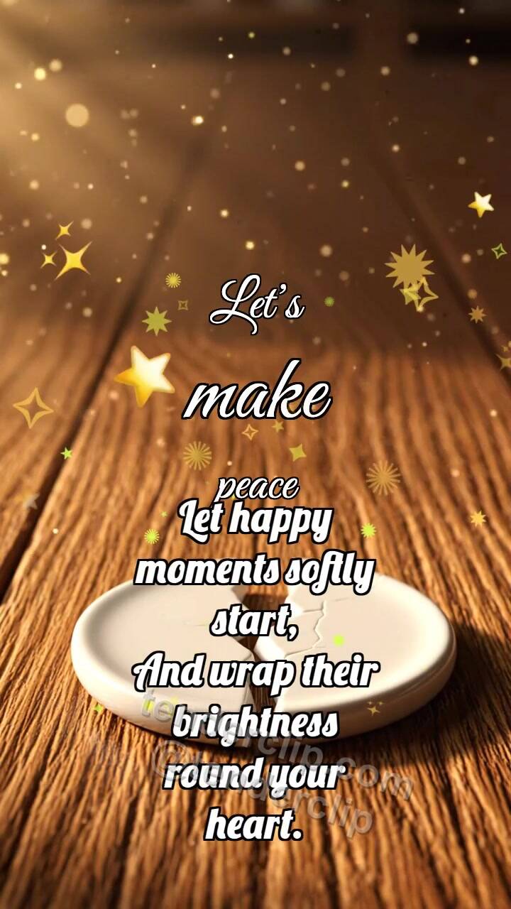 Animated greeting card about Let’s make peace: Ceramic Pieces Rejoin