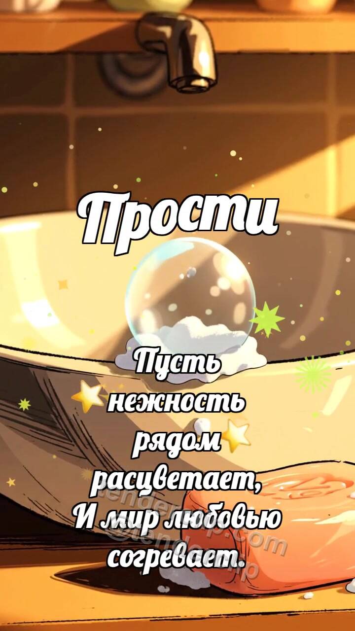 Анимационная открытка на тему Прости: Мыло смывает пятнышко