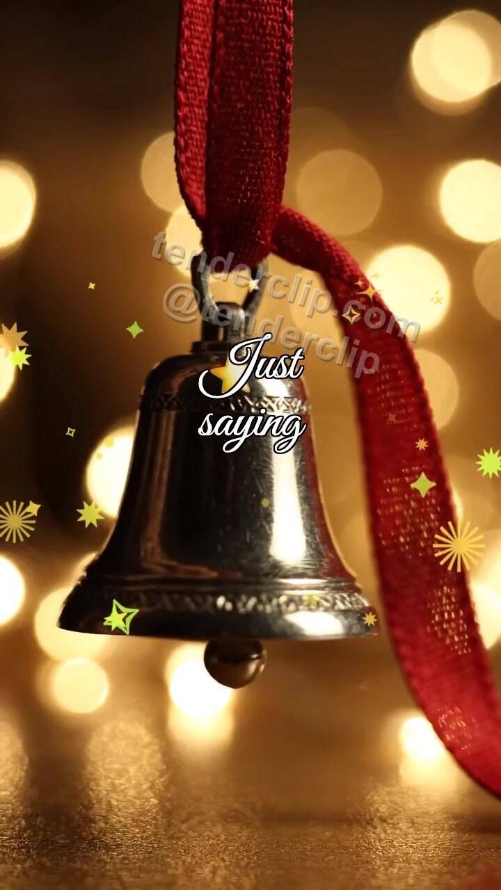 Animated greeting card about Just saying: bell almost rings